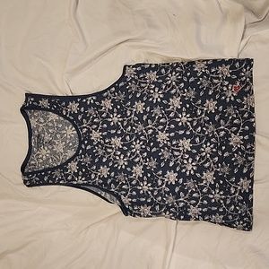 Abercrombie & Fitch blue floral Tank Top, Size S